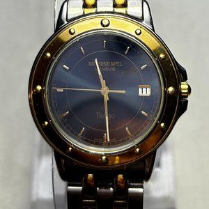 Raymond Weil Tango Geneva Ocean Blue Dial Quartz Stainless 18K Gold 5560